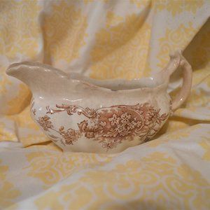 Antique Porcelaine Royal Pitcairns Limited Perilla Gravy Boat #7 Dish Pitcher